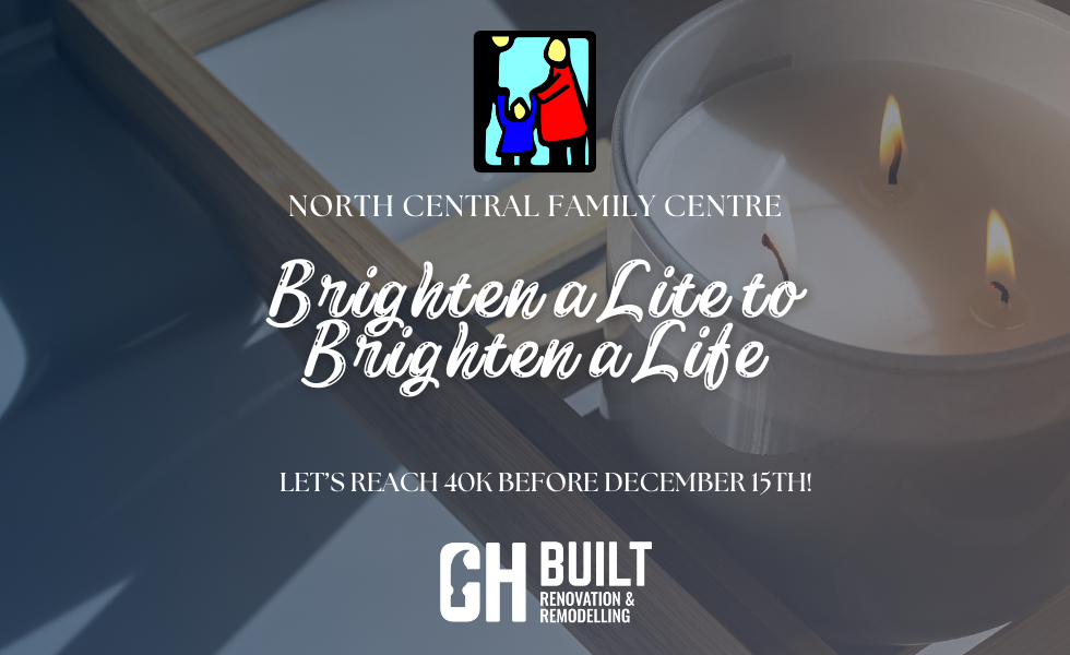 North Central Family Centre. Brighten a Lite to Brighten a Life. Let's reach 40k before December 15th!